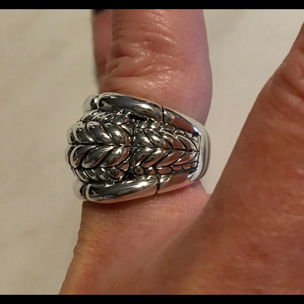 Stunning Jai NWOT Basketweave Sterling Silver ring - Picture 3 of 9